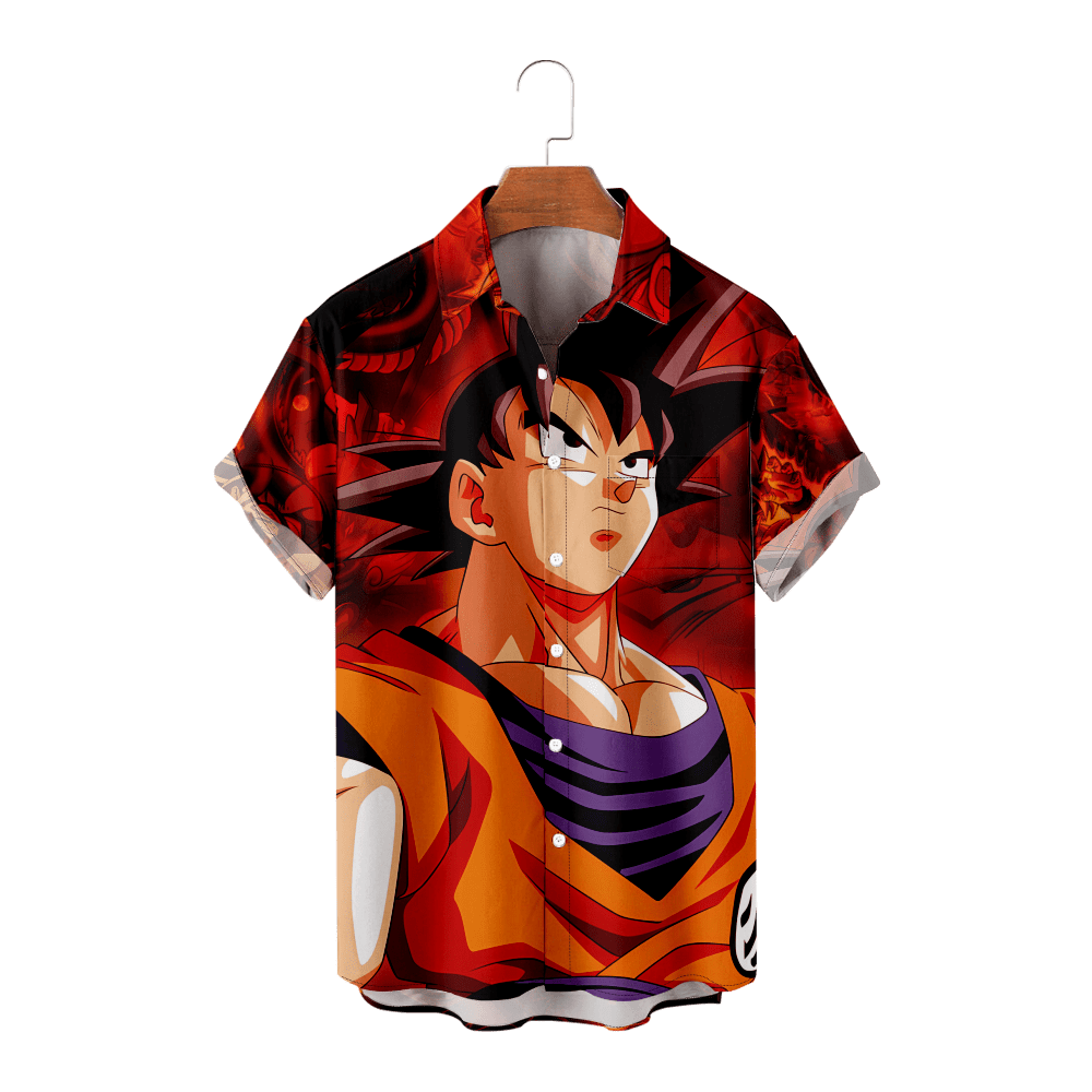 Dragon Ball Z Anime Goku 3D Print Shirts Boy Kids Clothes,Adult-L,#A ...
