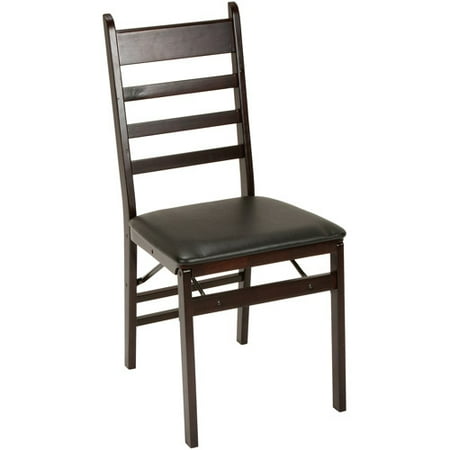 Wooden Folding Chairs cosco ladder back wood folding chair, espresso/black, set of 2 Wooden Folding Chairs cosco ladder back wood folding chair, espresso/black, set of 2