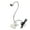 Silver, variant on LNKOO Flexible Led Light,USB Clip on Light,4 Color Changeable,6000K 3W Led Desk Light,Reading Lamp,Showcase Lights,Bed Lights for Headboard,Bedside Night Lamp