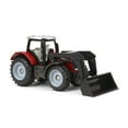 thumbnail image 2 of Massey Ferguson Red Tractor Diecast Model with Silver Top and Front Loader by Siku, 2 of 5