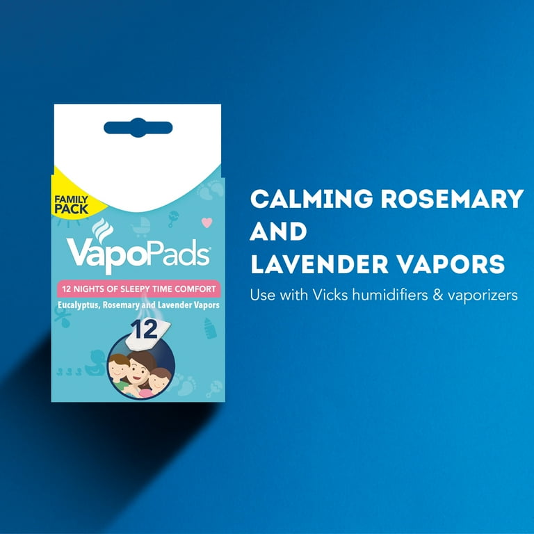 Vicks Soothing Menthol Vapors VapoPads 12 Pack for Humidifier