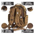 thumbnail image 5 of Sager Creek Dad Diaper Bags - Tactical Baby Diaper Bag Backpack - Brown, 5 of 10