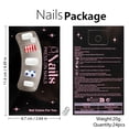 thumbnail image 5 of Independence Day Fake Nails Set, Red White Blue Star Pattern Nail Tips, Shiny Glitter Diamond Decoration, 24PCS Detachable Wearable Nails for National Day Celebration,C, 5 of 10