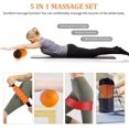 thumbnail image 2 of Juego de rodillos de espuma, juego de rodillos de espuma Rodillo de masaje con bola de fascitis para ejercicio, yoga de tejido profundo, músculos de pilates y fitness JFHHH pequeña, 2 of 5