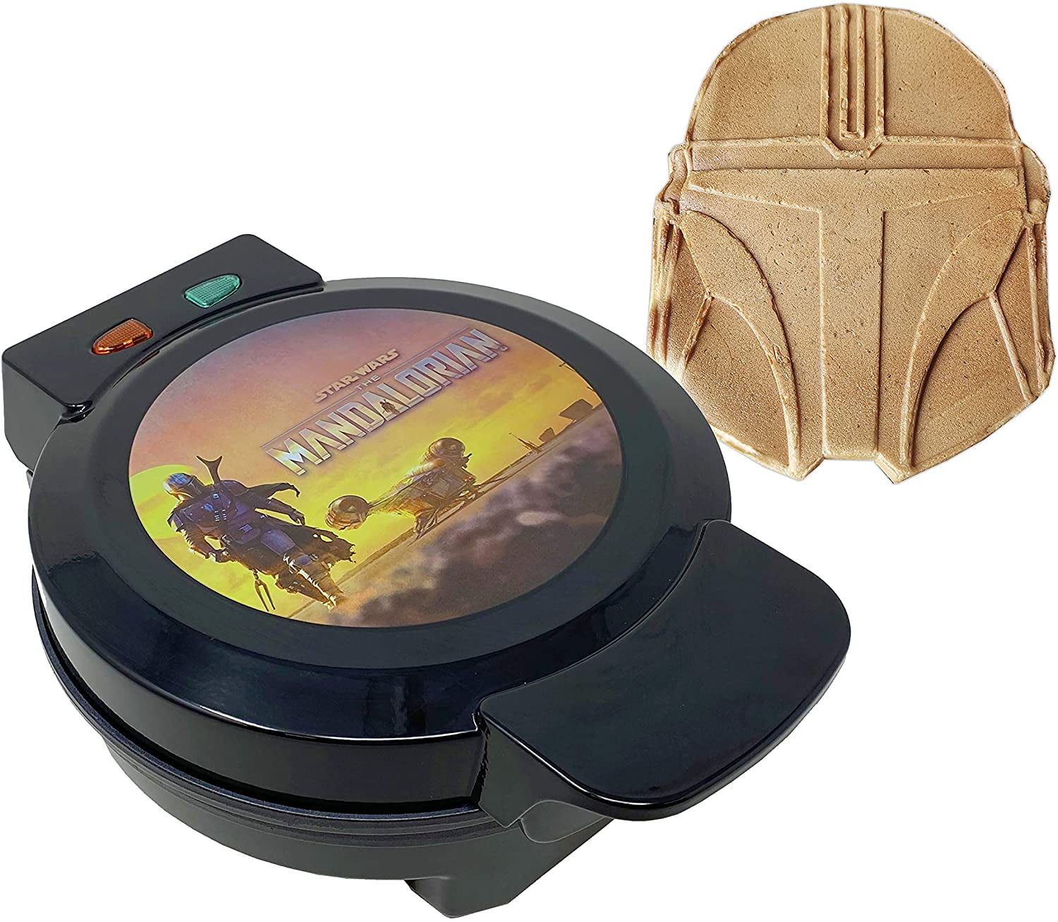 Star Wars Mandalorian Helmet Shaped Waffle Maker - Star Wars Star Wars Mandalorian Helmet Shaped Waffle Maker - Star Wars