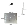 thumbnail image 2 of Cleat Hanger Aluminum Clips Z Bar Wall Mounting Bracket Hardware Kit for Mirrors Shelf Whiteboard Frames Wood Veneer Wall Panel Support Brackets, 2 of 3