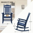 thumbnail image 3 of Dycanpo Outdoor Rocking Chairs Set of 2,for Backyard/Patio/Garden,HDPS-Navy Blue, 3 of 7