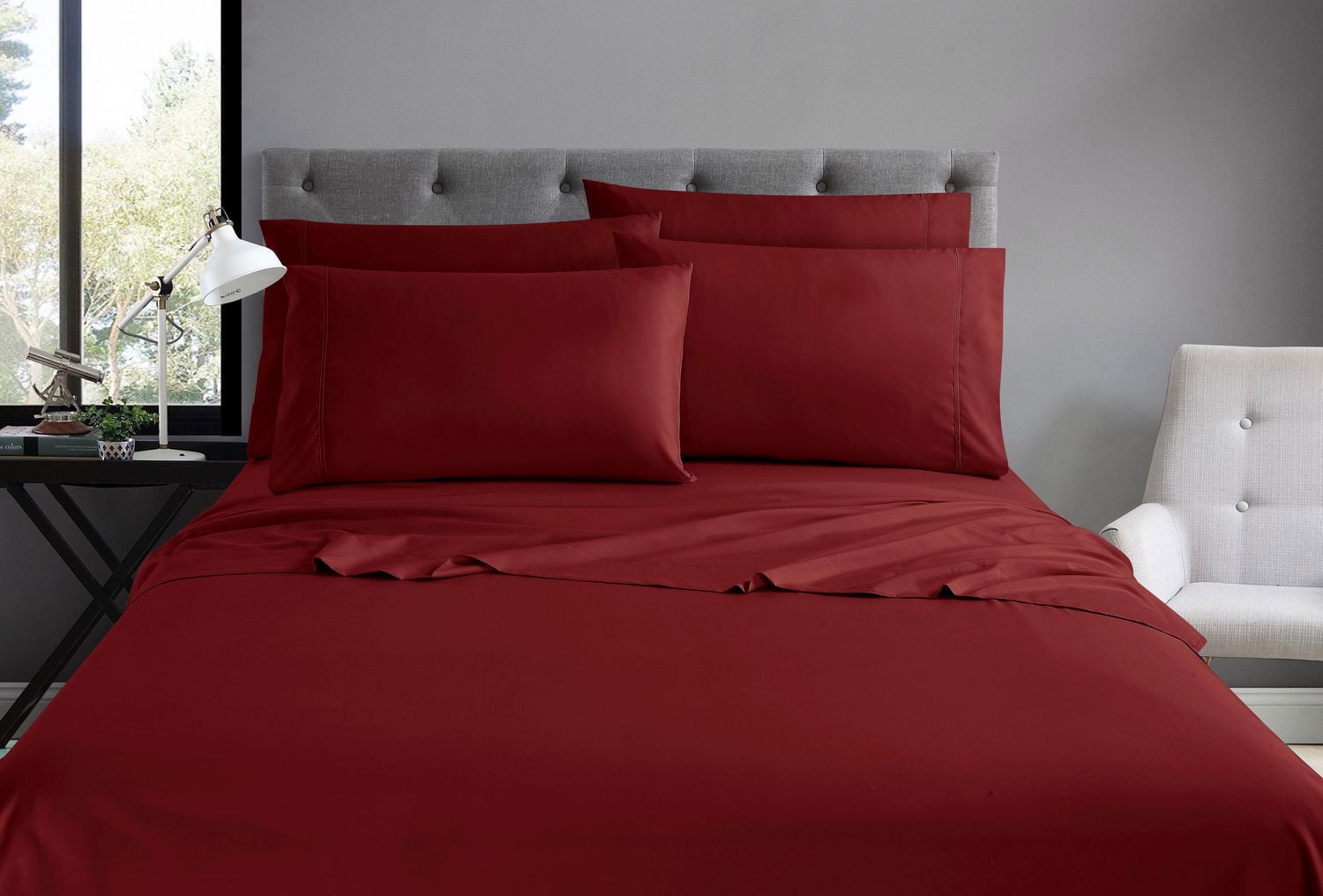 Grey Label 1800 Series Microfiber Sheet Set with Bonus Pillowcases