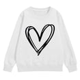 thumbnail image 6 of Heart Print Sweatshirt for Girls Cute Oversized Long Sleeve Sweaters Preppy Crewneck Tween Girls Trendy Clothes, 6 of 7