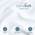 thumbnail image 4 of Bare Home Luxury Duvet Cover and Sham Set - Premium 1800 Collection - Ultra-Soft - Full, White, 3-Pieces, 4 of 10
