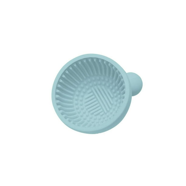 Seitruly Almohadilla de limpieza de cepillo de silicona, esponja protectora de maquillaje, cuenco plegable, herramienta de Universal, tabla de Pinceles de maquillaje y herramientas Azul Seitruly CE014845-03