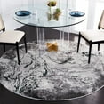 thumbnail image 2 of SAFAVIEH Craft Kaelee Abstract Area Rug, 6'7" x 6'7" Round, Grey/Green, 2 of 8