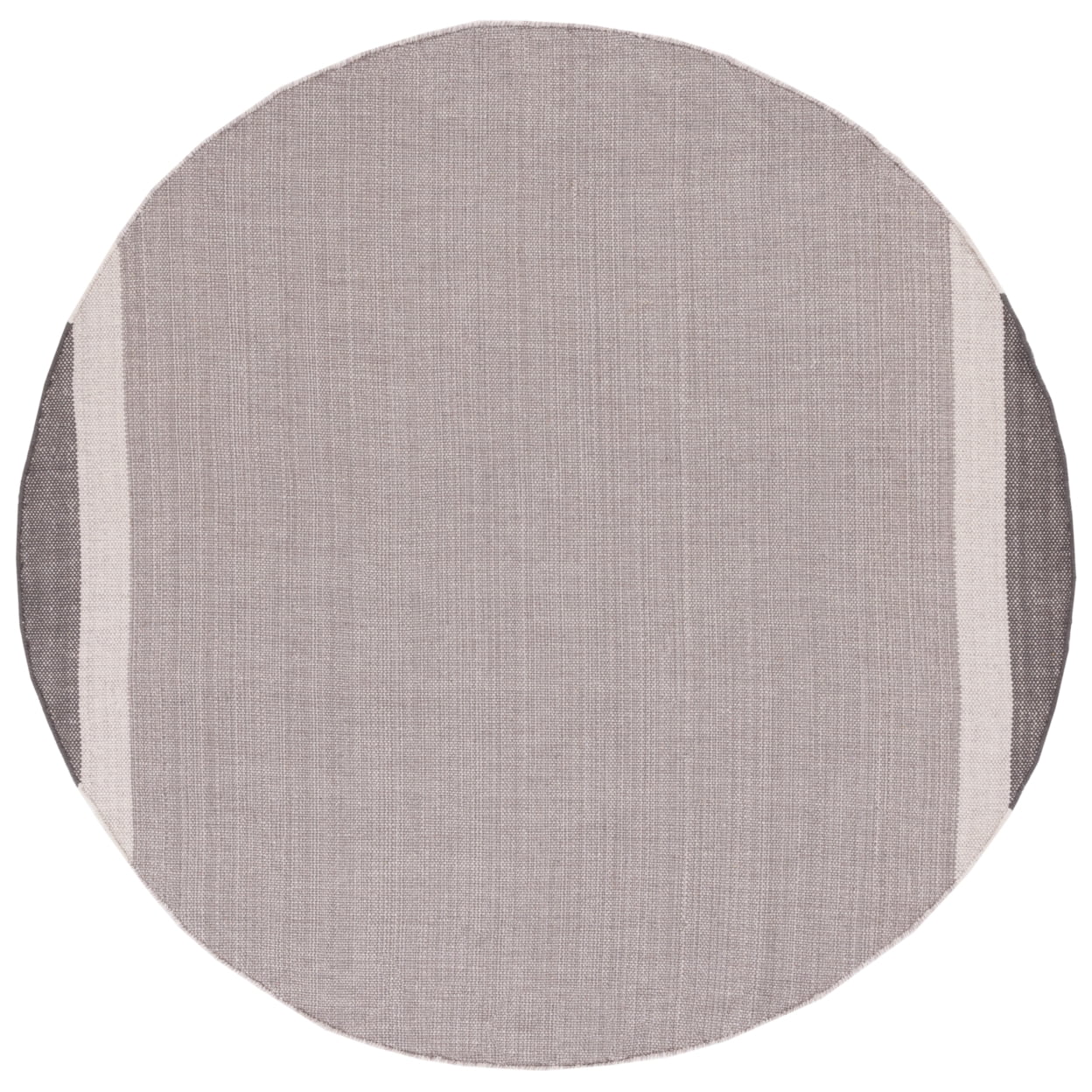 SAFAVIEH Montauk Sharlene Solid Cotton Area Rug, Ivory/Grey, 4' x 6'
