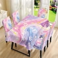 thumbnail image 3 of TSOVTHRID Dog Paw Marble Print 5 Pcs Tablecloth Chair Cover Set Washable Rectangle Table Cloth Chair Protector Slipcovers for Dining Room Banquet Party Decoration, 3 of 7