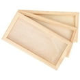 thumbnail image 4 of OUNONA 3Set Khaki Unfinished Wood Photo Frames for Home Decoration Rectangular Shape, 4 of 7