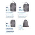 thumbnail image 2 of BAGSMART Compression Packing Cubes for Travel, Compressible Packing Cubes for Carry On Suitcase, Lightweight Travel Essentials (6-Pack (1L+2M+2S+1Shoe Bag),Gray, 2 of 6