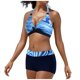 thumbnail image 2 of Augper Women's Summer Sexy High Waist Com fortable Solid Temperament Split Swimwear, 2 of 3