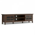 thumbnail image 4 of Artisan Solid Wood Contemporary 72 inch Wide Low TV Stand with Two 26 inch Wide 5 Shelf Bookcases in Russet Brown (Set of 3), 4 of 10