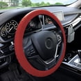 thumbnail image 3 of FH Group Soft Silicone Steering Wheel Cover with Textured Pattern and Anti-Slip Grip Design, UV-Resistant, Easy Installation, Durable, Waterproof & Odorless, Universal Fits 14.5" - 15.5" - Burgundy, 3 of 4