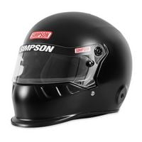 Simpson 9950018 Vudo Helmet SA2025 Small - Matte Black - SA2025