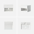 thumbnail image 4 of EYYTHUNG Fluted Floating Nightstand Set of 3, Modern Wall Mounted Cabinet, White, 4 of 8