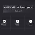 thumbnail image 4 of 8 Piezas Cepillo de Descarga Placa de Pared Cepillo Individual 1 de Pared Placa de Entrada de Cable Placa Frontal de Montaje Ordenado Placa de Pared Negro, 4 of 4