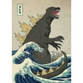 thumbnail image 3 of Buxton, Michael 18x24 Black Modern Framed Museum Art Print Titled - The Great Monster off Kanagawa, 3 of 5