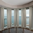 thumbnail image 2 of 3/4" Dia Adjustable 4 Sided Bay Window Curtain Rod 28 to 48" (each side) in Black with Ingo Finials,(4Bay-89-2), 2 of 3