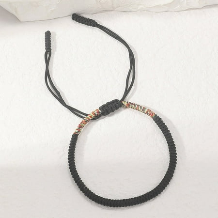 

Mosiee Diamond Knot Colorful Cord Hand-Woven Bracelet Jewelry
