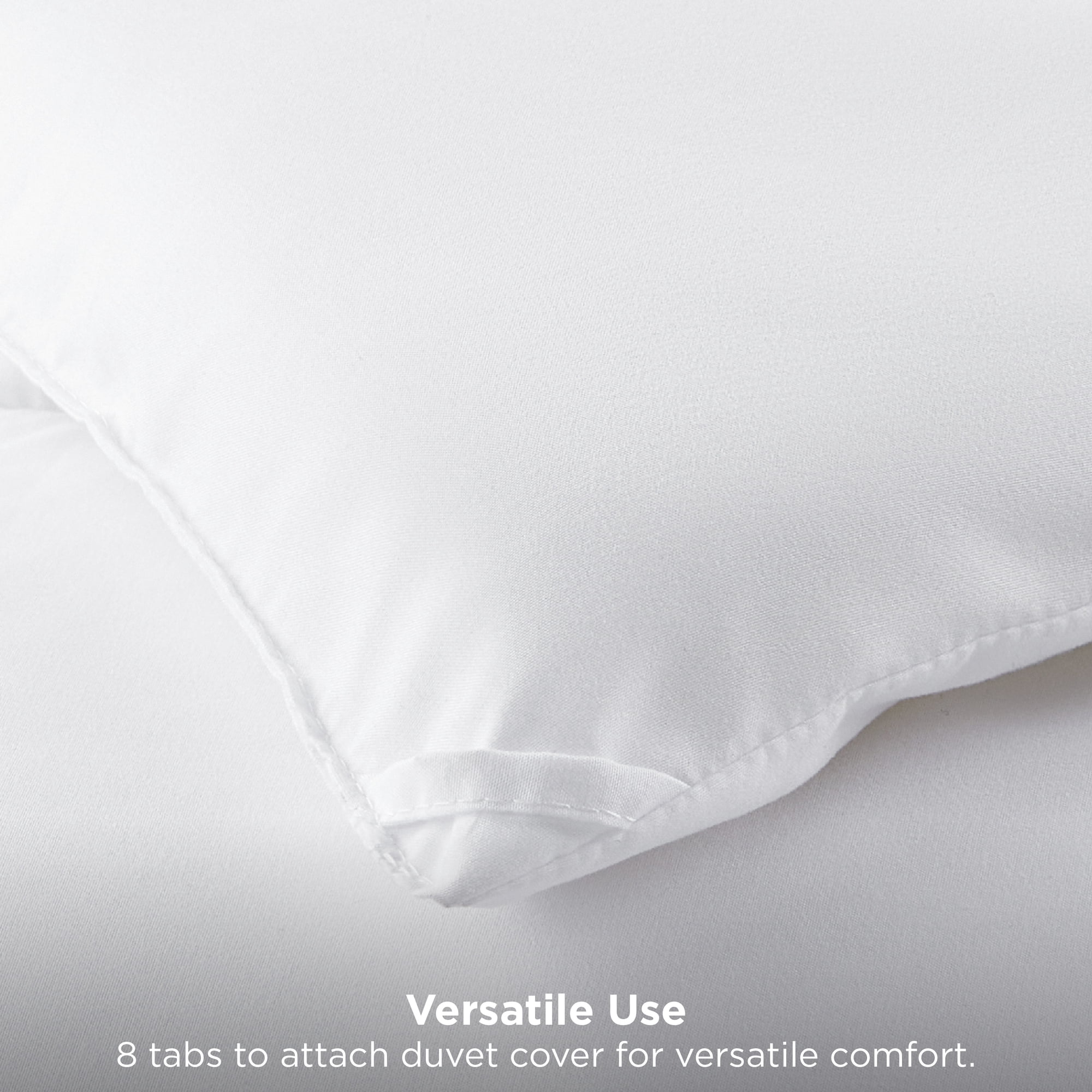 U by Bedsure Queen Comforter Duvet Insert, All Season Down Alternative, Fluffy Soft Bedding, Machine Washable with 8 Corner Tabs (White, 88x88 Inches)