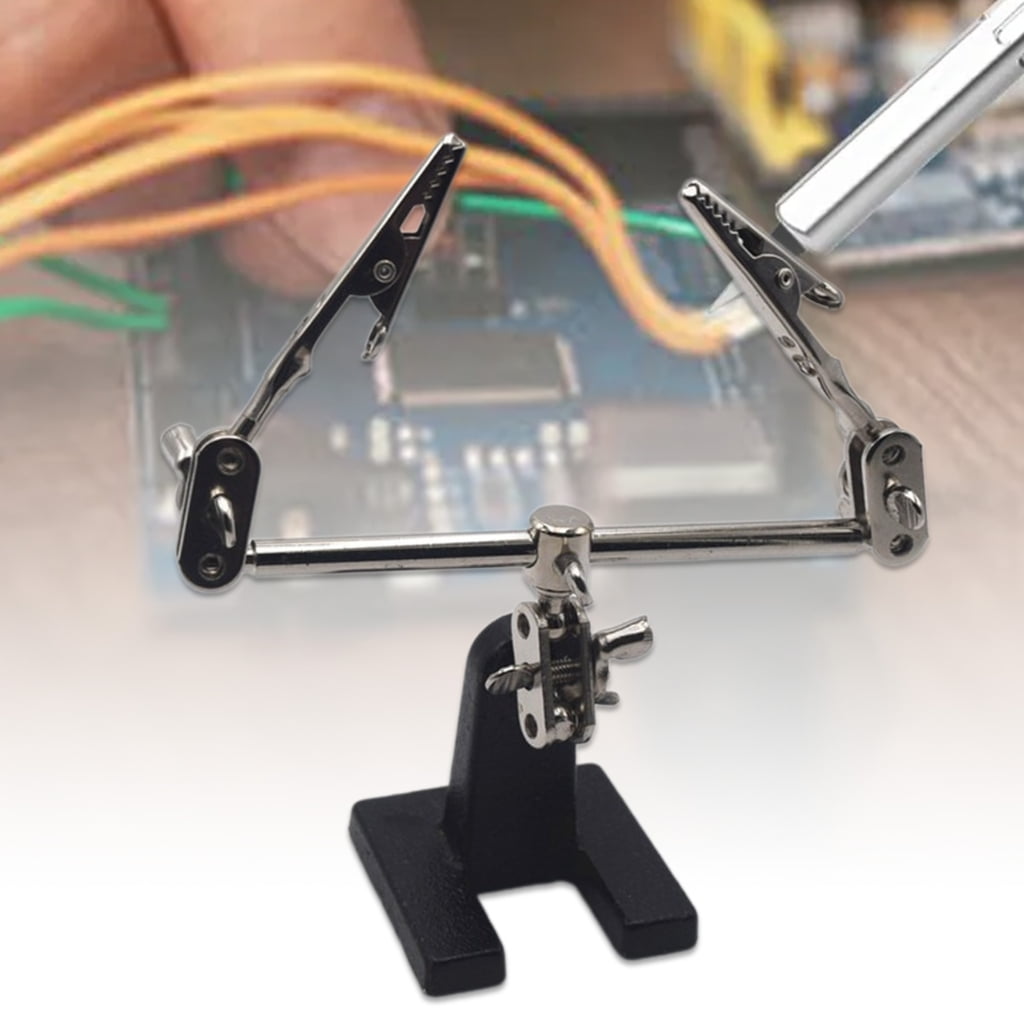 Yammee Soldering Helping Hands Clip Third Hand Soldering Iron Stand Clamp Soldering Aid Electrical Circuit Hobby