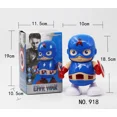 thumbnail image 3 of Figuras de acción de Marvel Iron Man Dance Anime 2023 nuevas con sonido de canto y luz LED, Spiderman, Avengers, Ironman, superhéroes, robot, regalo para bebés y niños, 3 of 5
