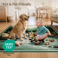 thumbnail image 4 of ODIKA 6'x9' Ultra-Soft Area Rug, Fishing Cabin Riverside Wildlife Motif Forest Border Print Motifs None Washable, Bare feet friendly, Silk-Touch for Guest Room, Bedroom, 4 of 7