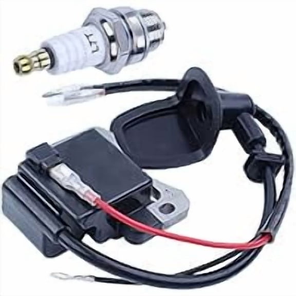 Ignition Coil & Spark Plug Kit for Robin NB411, EC04, BG411, CG411 Engine Brushcutter