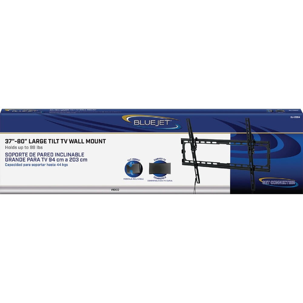 Blue Jet Black 37 In. to 80 In. Large Tiltable TV Wall Mount BJ-2004