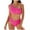 Hot Pink, variant on BeAi Swim Suits for Women 2025 One Piece Metallic Bikini Set Womens Swimwear One Piece with Shorts Beachwear Women Plus Size Vintage Previous Orders
