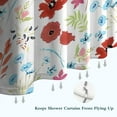 thumbnail image 6 of Pioneer Flower Floral Print Pattern Shower Curtain 36"x72" ,Bathroom Decorative Shower Curtains Set with 12 Hooks,Modern Waterproof Washable Shower Curtain, 6 of 6