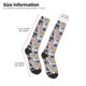 thumbnail image 2 of Fotbe Dog Calcetas Divertidas Estampadas para Hombre y Mujer, Calcetas de Algodón hasta la Rodilla para Caminar, Correr, Enfermería y Embarazo, 2 of 6