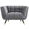 thumbnail image 3 of Modway Adept Velvet Upholstered Armchair, Multiple Colors, 3 of 5