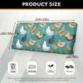 thumbnail image 4 of ZUXONGSY Chicken Flower Couch Cushion Cover Sofa Seat Cushion Slipcovers Individual Couch Cushion Cover Adjustable Outdoor Cushion Protector Cover for Dining Room 50x27.5x9 in, 4 of 5