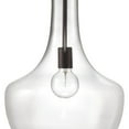 thumbnail image 3 of Benzara BM241192 Pendant Light with Glass Pot Bellied Shape & Chain, Clear, 3 of 5