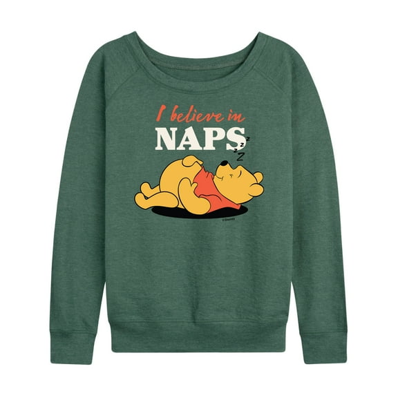 Winnie the Pooh - I Believe in Naps - Women's Lightweight French Terry Long Sleeve Shirt