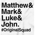thumbnail image 2 of Matthew Mark Luke John Squad Men's Graphic T Shirt Tees Brisco Brands S, 2 of 6