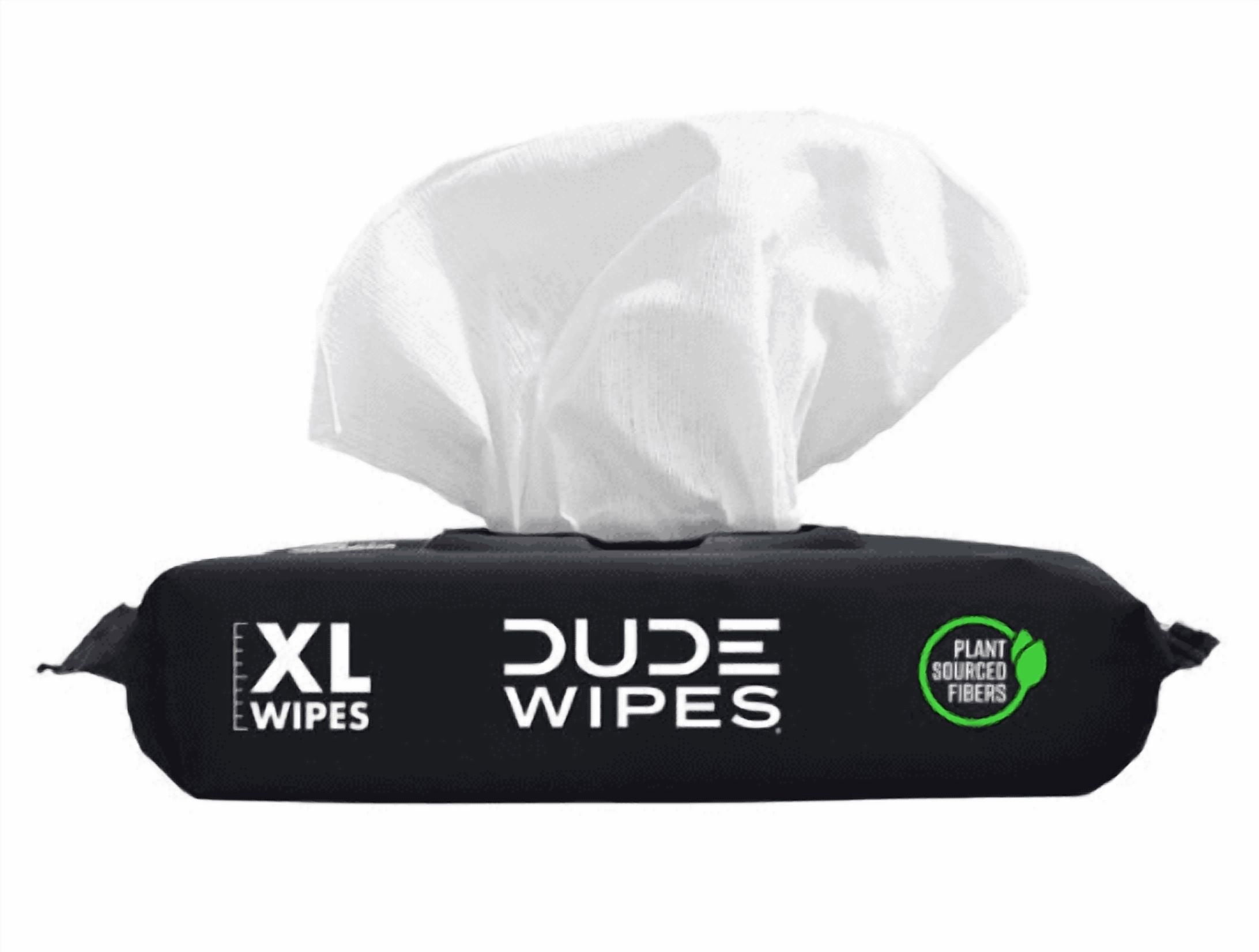 DUDE Wipes Fragrance-Free + Moisturizing XL Flushable Wipes, 480 Wipes