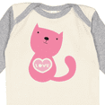 thumbnail image 4 of Inktastic Love Cat 2 Boys or Girls Long Sleeve Baby Bodysuit, 4 of 5