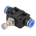 thumbnail image 4 of Domqga 5 Pcs/Ensemble Contrôleur de Vitesse à Pousser 6mm Connecteur de Valve de Contrôle de Débit d'Air Pneumatique, Raccords de Flux d'Air Pneumatique, Valve de Contrôle de Débit, 4 of 8