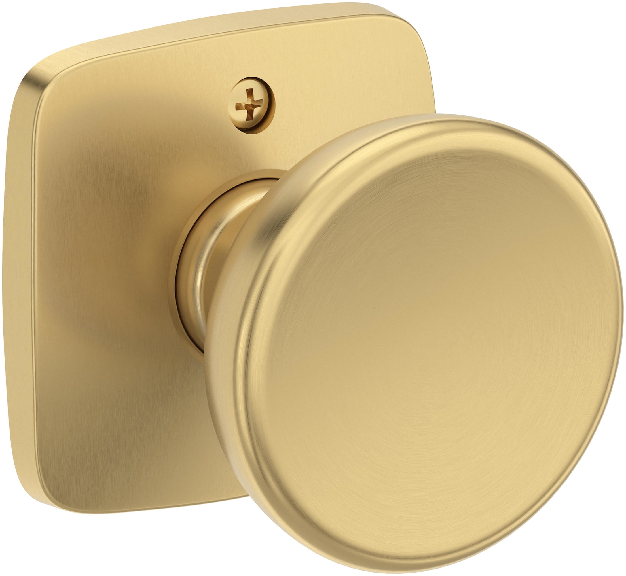 Baldwin FDSOLSFR190 Solvang Non-Turning Two-Sided Dummy Door Knob Set - Black