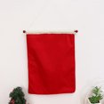thumbnail image 4 of 1 calendario navideño para niños con cuenta regresiva de Papá Noel, decoración de pared reutilizable con 24 bolsillos para llenar, adorno colgante para el dormitorio del hogar, 4 of 4