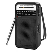 Milanix Small AM/FM Radio Portable Battery Operated with Best Reception ...