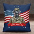 thumbnail image 2 of Happy Father's Day Honoring Veterans Great Dane in Army Uniform Pillowcase Double Sided Danes Dog Lover Gifts Pillow Case Covers - 13007, 2 of 3